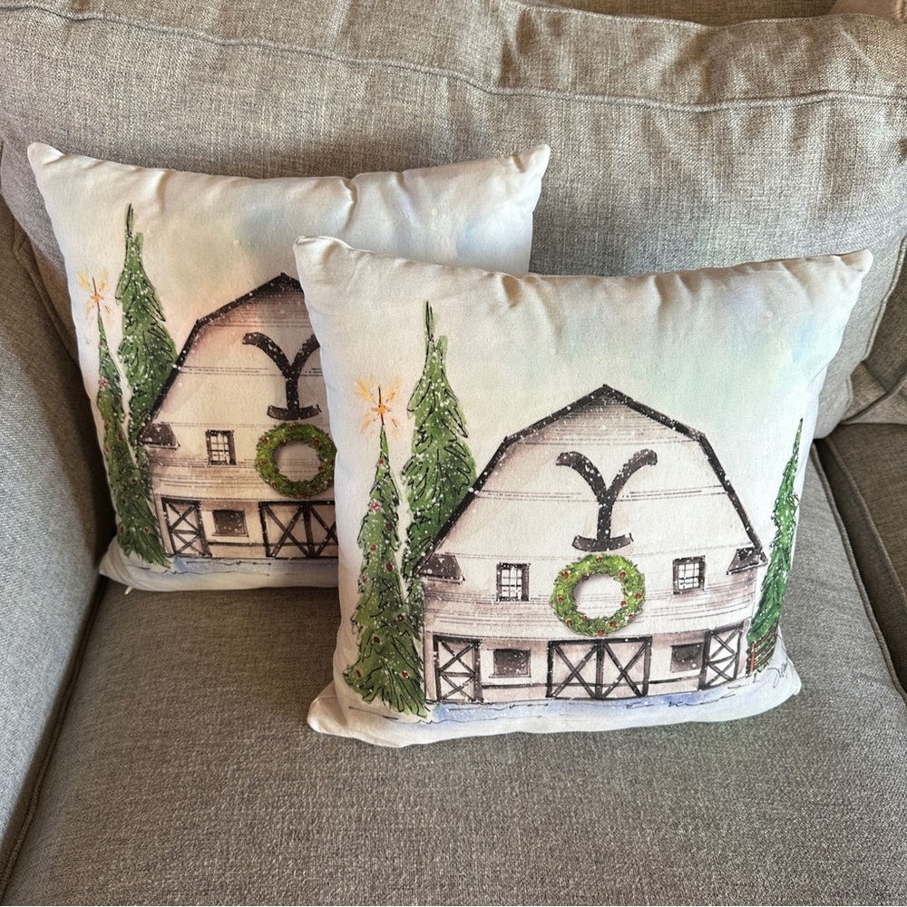 Yellowstone Dutton Decorative Throw Pillows with Inserts Set of 2 - Picture 5 of 9